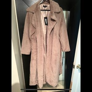 PrettyLittleThing Cozy Cream Teddy Jacket